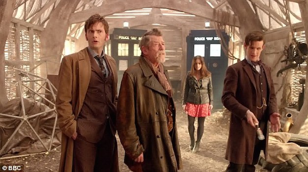 war doctor with 10th and 11th doctors and clara